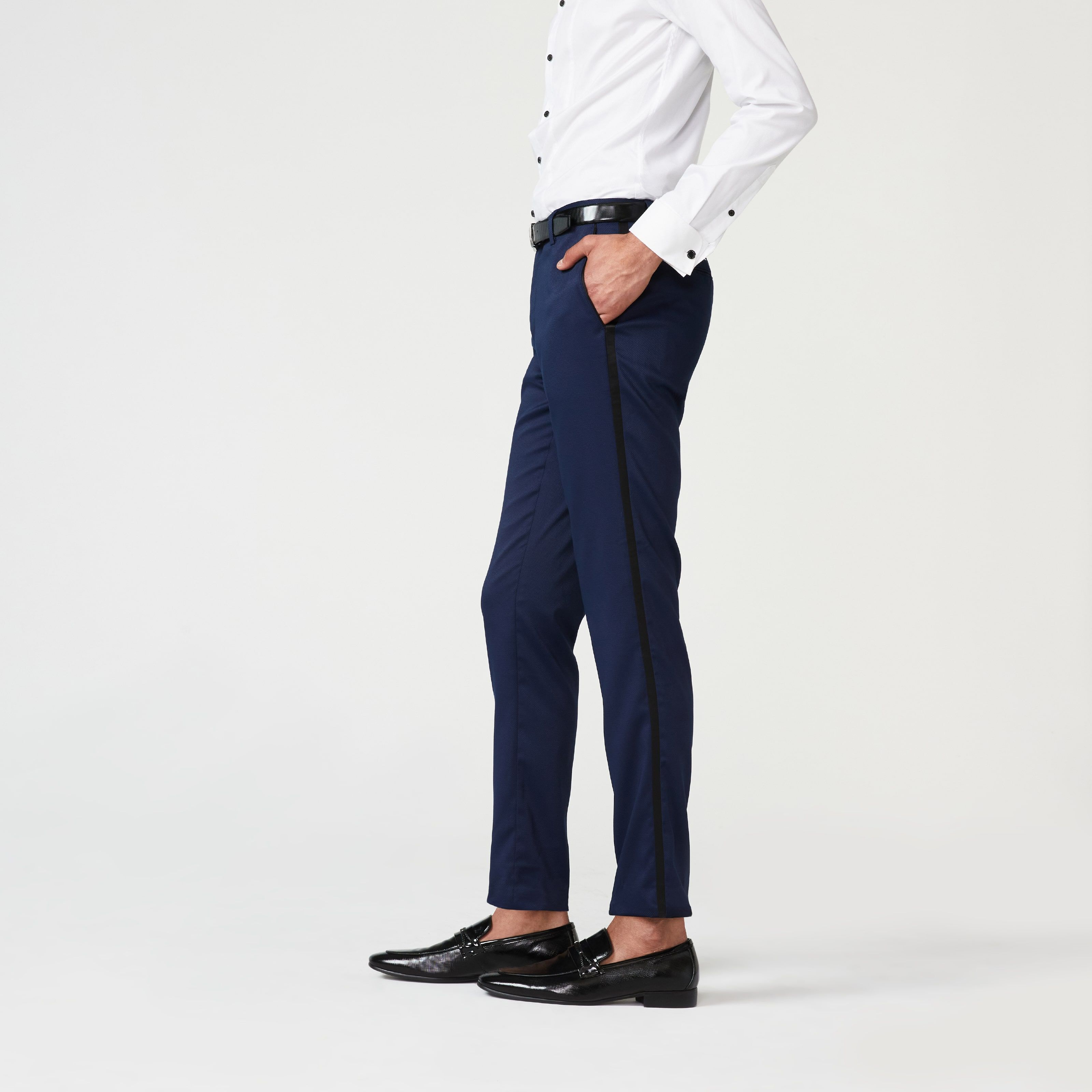 Mens pants side stripe online